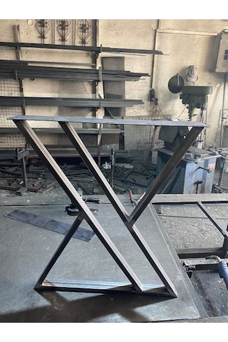 Güvendekoratif Dekoratif Metal Masa Ayağı Kütük Masa Ayağı Mobilya Ayakları 70X6 (529177983)