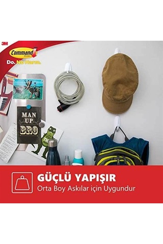 3m Command 17021p-cee Orta Boy Yedek Bant, Max 1,3 Kg 9 Orta Boy Cırt Bant