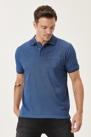 Ac&Co / Altınyıldız Classics Polo Yaka Cepli Regular Fit Bol Kesim Düz Tişört - 481716687 Lacivert