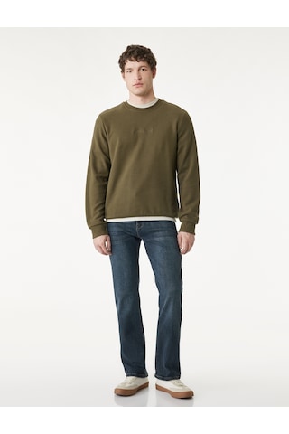 Koton Normal Bel Cepli Straight Fit Jean Pantolon - Mark Jean Koyu İndigo 6sam40147nd
