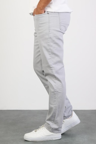 HLT Jeans Erkek Gümüş Gri Regular Likralı Esnek Kot Pantolon 001