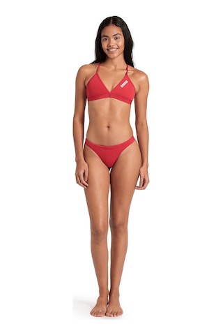 Arena Team Swim Top Tie Back Solid Kadın Kırmızı Yüzücü Bikini Üstü 004768450 Kırmızı