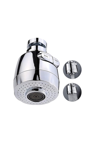 Adet Kısa 360 Derece Dönebilen Musluk Havalandırıcı Mutfak Musluk Başlığı 2 Modlu Ayarlanabilir Duş Başlığı Filtre Püskürtücü Mutfak Banyo İçin Diğer