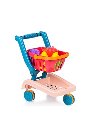 Oyuncak Sepetli Katlanır Market Arabası Kutulu By-647