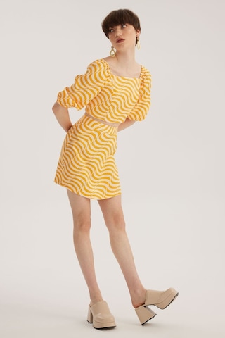 Stella Pulvis Turuncu Mini Etek Turuncu