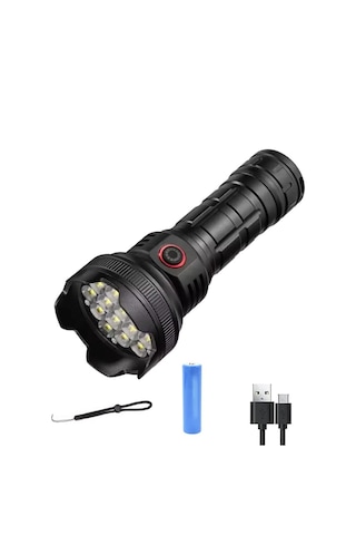 Watton Wt-705 19 Led 5 Mod Geniş Açı El Feneri Siyah