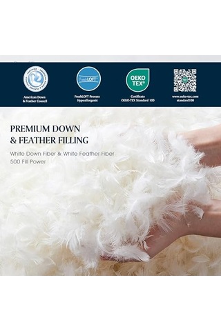 300 İplik Sayısı Beyaz Kuş Tüyü Fiber Mevsimler Sıcak Yorgan, Tamam/kraliçe Çok Renkli