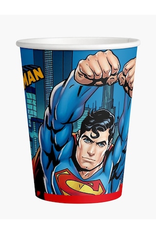 Superman Doğum Günü Konsepti 8 Kişilik Doğum Günü Seti Ekonomik