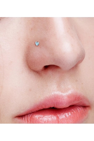 Spikes 316l Paslanmaz Çelikten Burun Kanadı Piercing İçin Karnesi, Nostril Ve Salyangoz Küpeleri 148976848 Beyaz