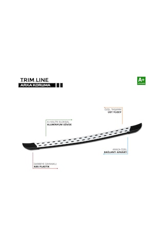 Courier Arka Koruma Demiri Trimline Noktalı Model 2023 2024 2025 2026 2027