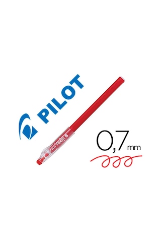 Pilot Frixion Ball Stick Roller Silinebilir Jel Kalem 0.7 mm Kırmızı F05-R 6 Adet