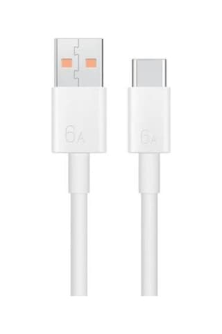 Huawei - Xiaomi - Samsung Uyumlu 6a 66w Hızlı Usb Şarj Kablosu Type - C