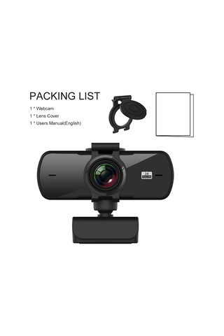 Yuntech01 2k Hd Usb Webcam P5 - Geniş Açı Lensli, Mikrofonlu, Sürücü Gerektirmeyen Bilgisayar Kamerası - Ders, Canlı Yayın, Video Konuşma İçin
