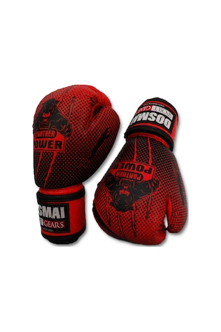 Dosmai Panther Power Boks Kick Boks Muay Thai Eldiveni Kırm El341 Kırmızı