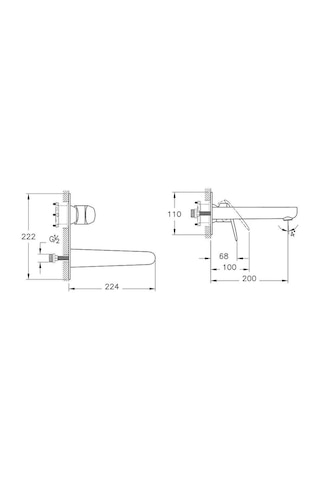 Artema Flow Round Sıva Üstü Ankastre Lavabo Bataryası A43167