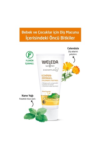 Bebek Ve Çocuklar Için Doğal Diş Macunu 2 X 50ml