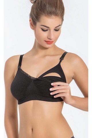 Nehirin-Iç-Giyim Mıss Fıt Kadın V Yaka Emzirme Sütyen Seamless