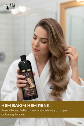 Jaja Vitamin İçerikli Saç Pigment Şampuanı Unisex 300 Ml 7.3 Fındık Kabuğu