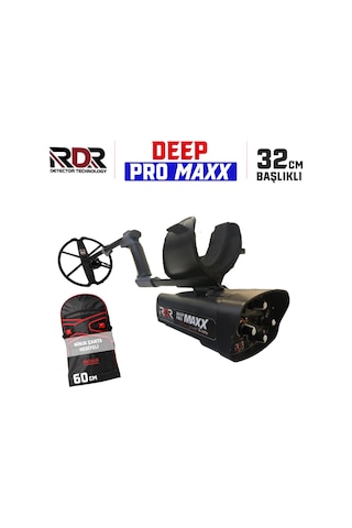 Rdr Deep Pro Maxx Derin Arama Dedektörü - 6 Khz 32cm Başlıklı Ve Ninja Xxl Çanta Hediyeli Paket
