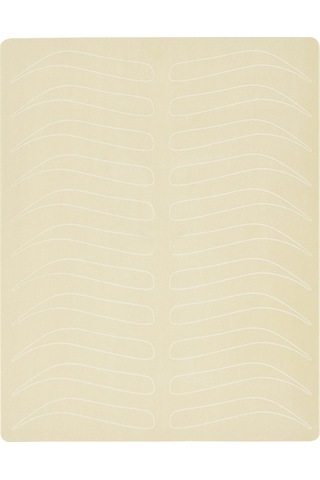 Gajeena Profesyonel Mikroblading Eğitim Derisi - 10 Çift Kaş Şekilli, Çift Taraflı Kullanım