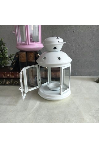 Novahub Hollow Star Demir Mumluk Metal Sanatları Pembe, Şık Dekorasyon