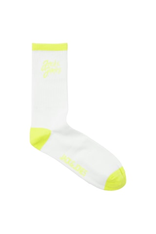 Jack & Jones Jaccal Logo Tennıs Sock Erkek White Çorap - Jj12252044 Beyaz