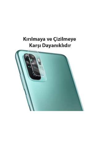 Ally Xiaomi Redmi Note 10 4G Tempered Glass Cam Kamera Koruyucu
