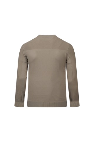 Hatemoğlu Bej Regular Fit Bisiklet Yaka Rayon Kazak 2977629 Bej