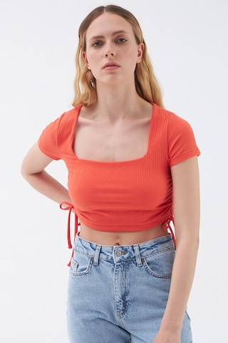 Regular Fit Kadın Tshirt K.kol Turuncu
