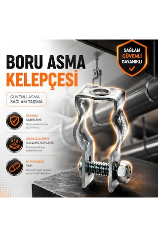 Boru Asma Kelepçesi 1" İnç - 10 Adet