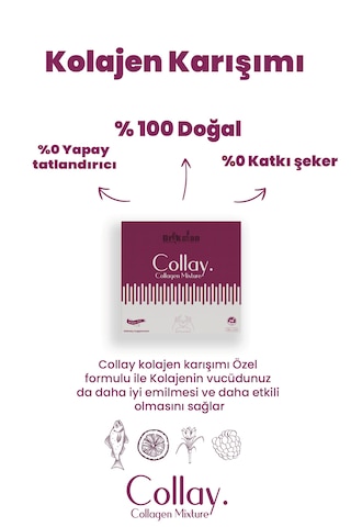 Collay Kolajen Karışımı Tozu (Balık Kolajeni) (30saşe)