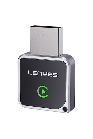 Lenyes Lcp06 Android Auto Destekli Carplay Usb Bluetooth 5.3 Wireless Transmitter Adaptör Siyah
