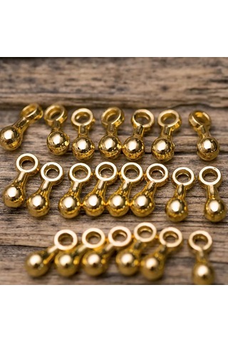 Kafebizu Zinciri İçin Uç Yakl. 180 Adet 7x2.65 Mm Altın Kaplama 208222075