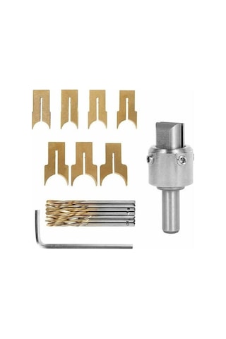 Yunboo Ev İçi El Tutan 16 Parça 7 Nesil Alyuminyum Takı Aleti - 7 Bıçak 7 Matkap, 14-25mm Boyut Aralığı