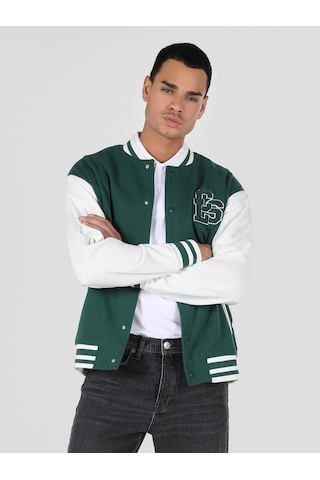 Colins Regular Fit Baskılı Yeşil Erkek Ceket Cl1061896 Q1.v1 Grn 001