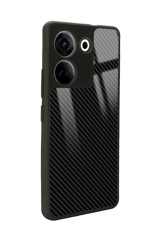 Camon 20 Pro 4g Carbon Tasarımlı Glossy Telefon Kılıfı Çok Renkli