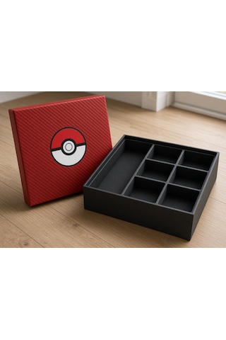 Pokemon Kart Saklama Kutusu Buyuk Bolmeli Pokeball