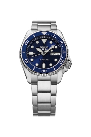 Seıko 5 Sports Skx 38 Mm Street Denim Srpl77k1 Srpl77k Otomatik Kol Saati Metalik Gri