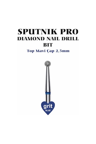 Elmas Top Freze Mavi Çap 2,5mm