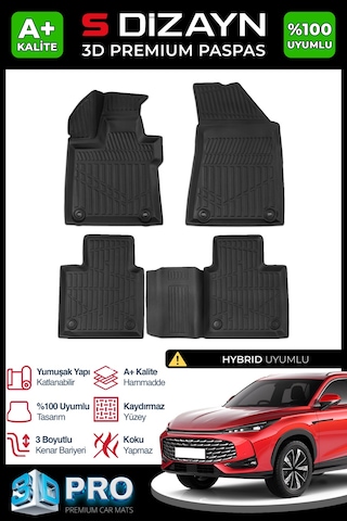 S-dizayn Mg Hs Turbo Hybrid 3d Pro Havuzlu Paspas 2024 Üzeri A+ Kalite