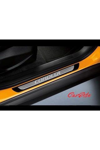 Toyota Corolla Tüm Modeller Uyumlu Old Krom Kapı Eşiği Koruyucusu 4 Prç.
