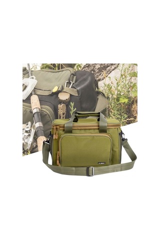 Novahub Dayanıklı 600d Kumaştan Balıkçı Çantası - Yeşil/siyah/kamuflej Gümüş Renk Seçenekleri