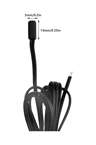 5 Adet 10k Ntc Plastik Uçlu Termostat Sensör Tuzlu Suya Uygun