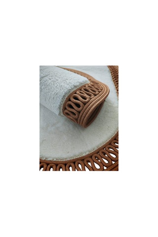 Nakkaş Home 2'li Jüt Peluşlu Klozet Takımı 2li Oval