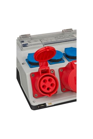 Brennenstuhl Ip44 Lisanslı Şantiye Kullanımına Uygun Duvar Tipi Sigorta Şalterli Güç Dağıtıcısı 4/16a - 3x Ls 230v/16 A