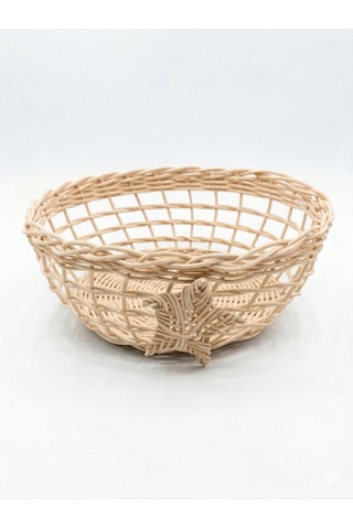 Rattan Çok Amaçlı Sepet Doğal Bambu Renk