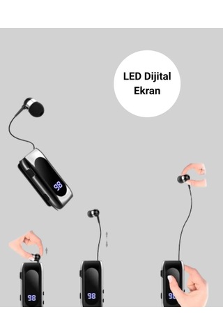 Northcity Dijital Göstergeli Bluetooth Kulaklık Klipsli Tasarım Ve Yeni Nesil Bağlantı