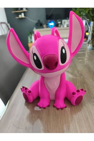 Sevimli Pembe Fantastik Figür Masa Üstü Dekor 23cm