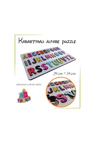 Ankebut Kabartmalı Alfabe Puzzle 32965