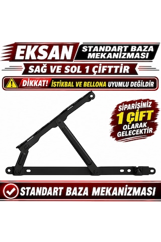 Eksan Standart Baza Mek. Dikkat İstikbal Ve Bellona Uyumlu Değildir Sağ Ve Sol 1 Çifttir Siyah
